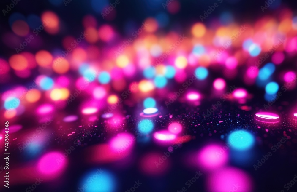 Luminous Particles A Neon Color Wallpaper