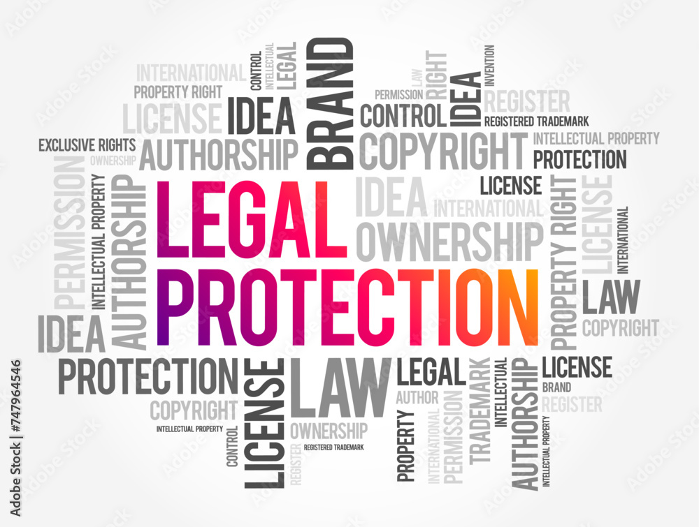 Legal Protection - insurance cover to be provided to you subject to the terms and conditions of the policy, word cloud concept background Legal Protection - insurance cover to be provided to you subject to the terms and conditions of the policy, word cloud concept background
