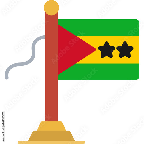 Sao Tome Flag Icon