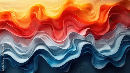 Abstract liquid waving geometric gradient background