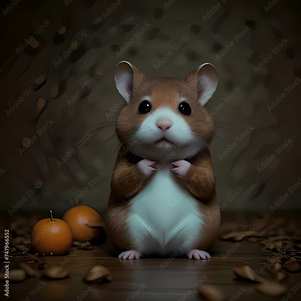 mouse in the forest, generative AI