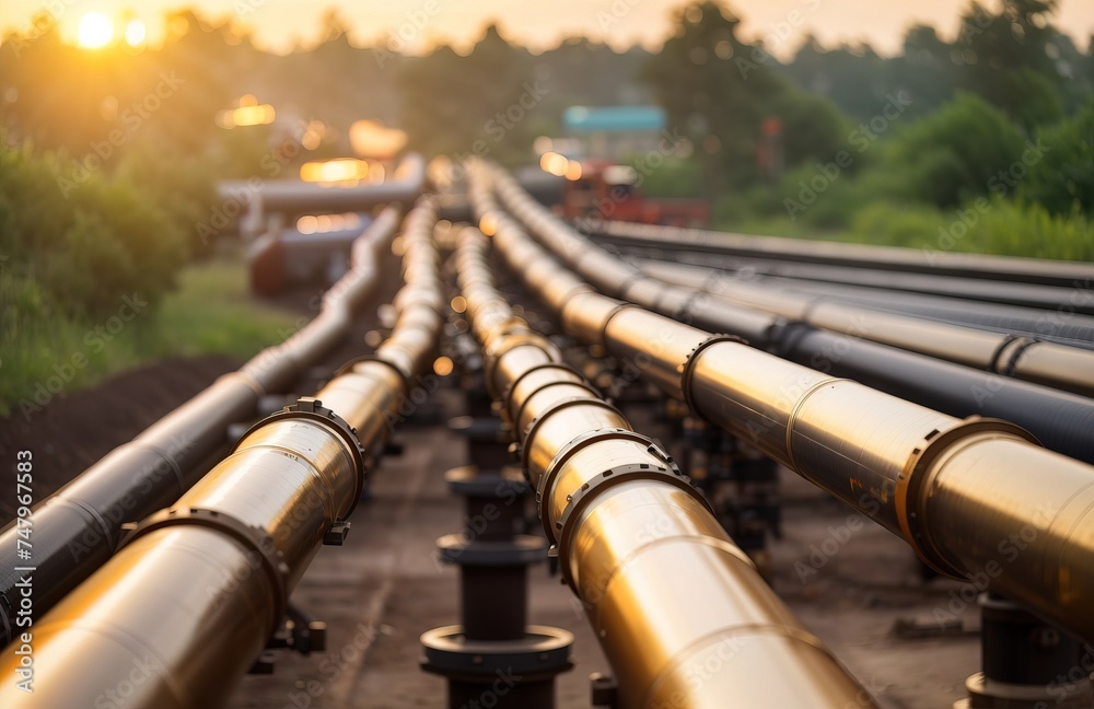 Oil pipeline and gas pipeline in the process of oil refining Oil pipeline and gas pipeline in the process of oil refining