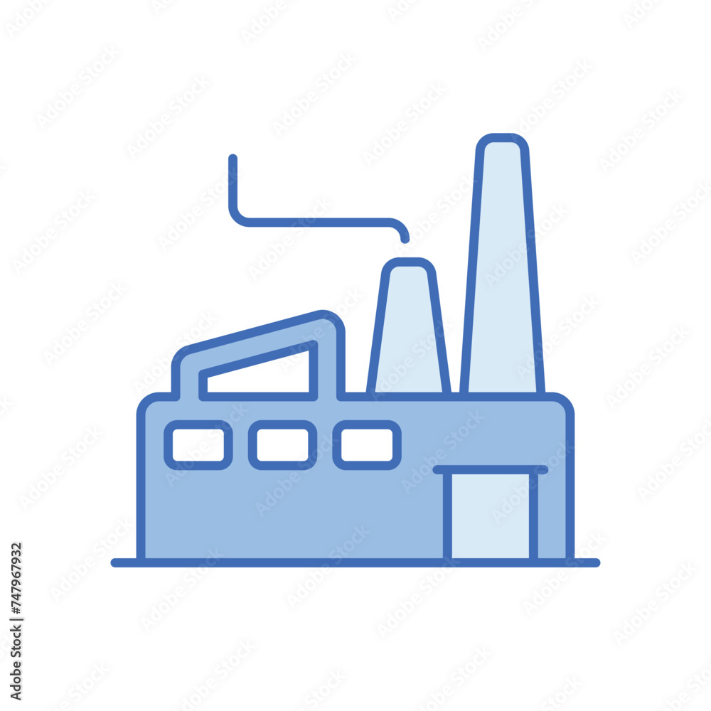 Industries icon vector stock illustration Industries icon vector stock illustration