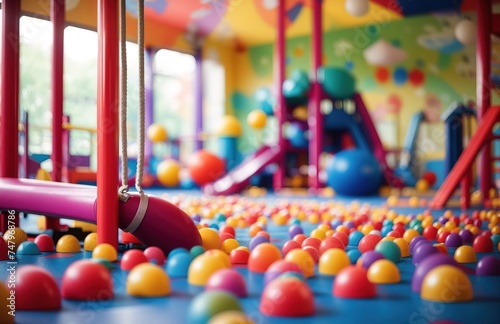 Kids playground, nice colorful playroom