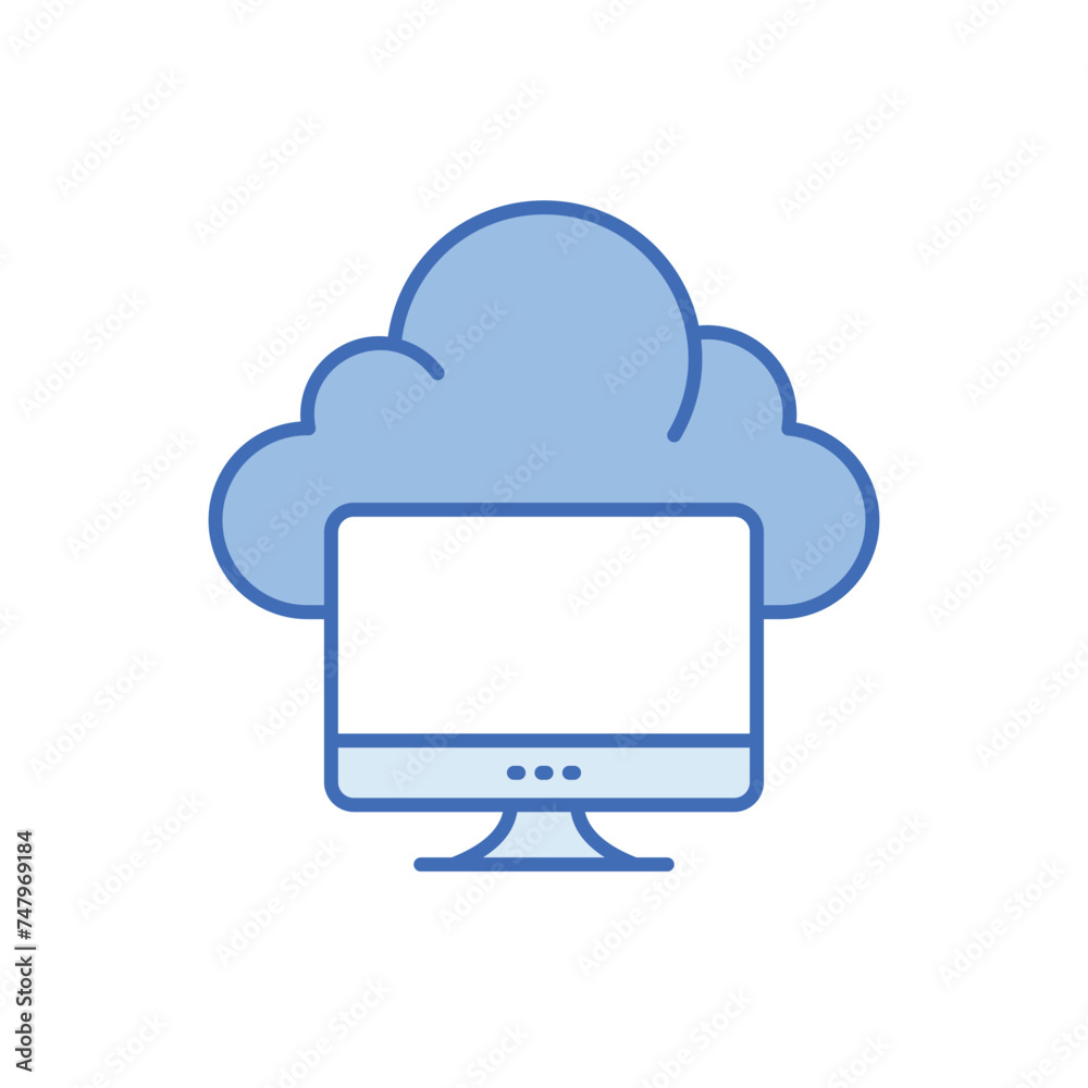 Cloud Computing icon vector stock illustration Cloud Computing icon vector stock illustration