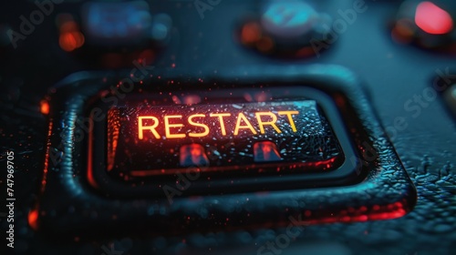 restart Button , rectangle photo