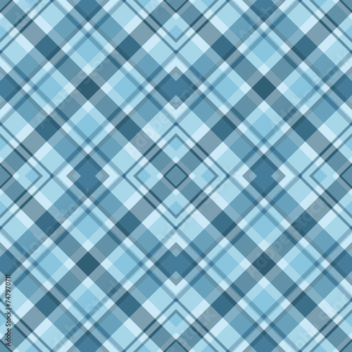 Vector seamless abstract geometric checkered pattern with diagonal squares