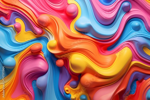 a colorful swirls of liquid