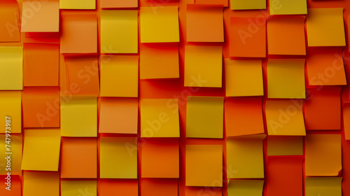 sticky Note wall orange color pastel