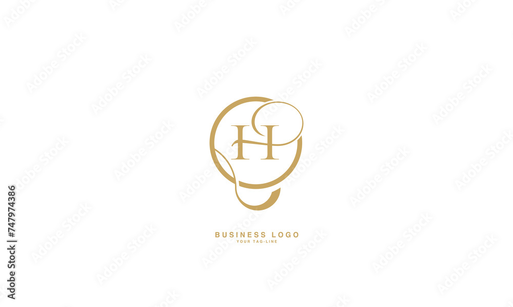 HQ, QH, H, Q, Abstract Letters Logo Monogram HQ, QH, H, Q, Abstract Letters Logo Monogram
