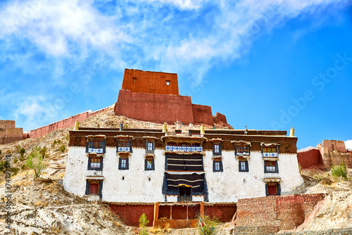 Tibetan monastery of Pelkhor Chode or Palcho, Gyantse, Tibet