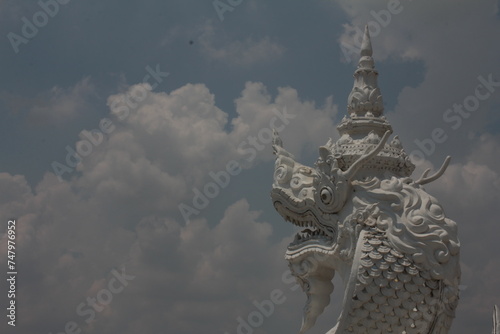 chinese dragon or lion statue in the temple  © ศรวัณ ทักษพันธุ์