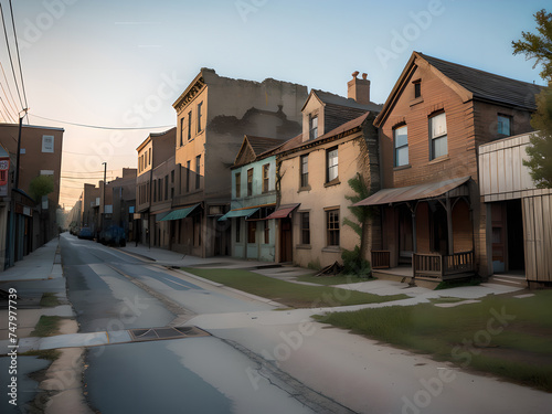 Abanonded old town photo