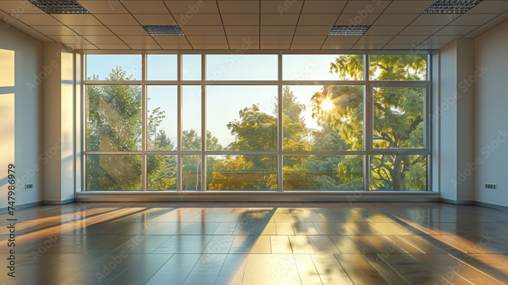 Obraz premium empty room with window 