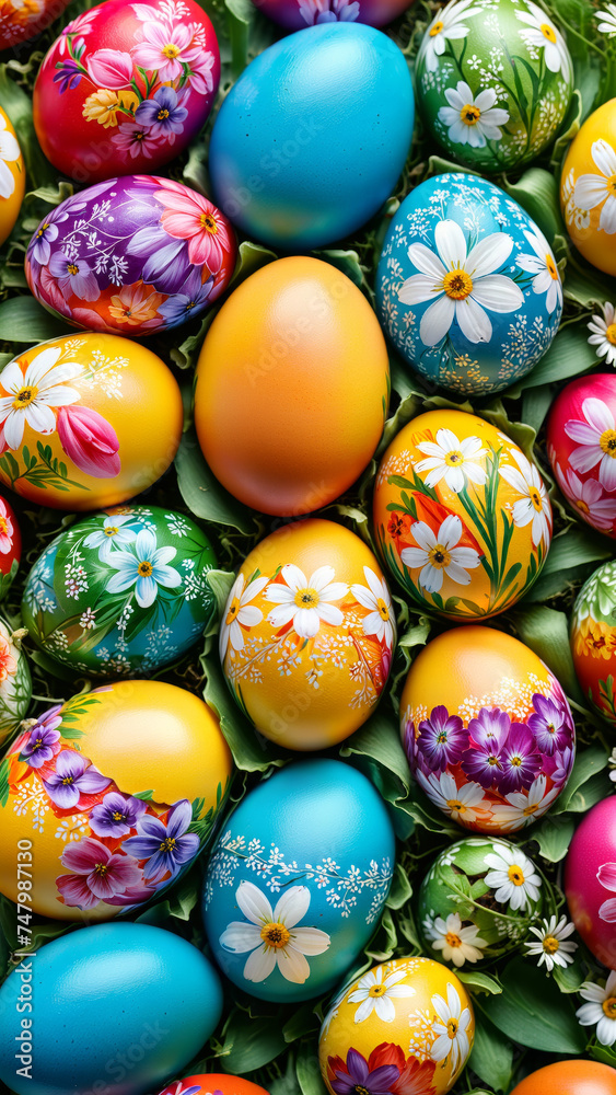colourful easter eggs with floral patterns, easter decoration background, colourful eggs, spring flower, spring joy, easter gift, easter tradition, festive, holiday colourful easter eggs with floral patterns, easter decoration background, colourful eggs, spring flower, spring joy, easter gift, easter tradition, festive, holiday