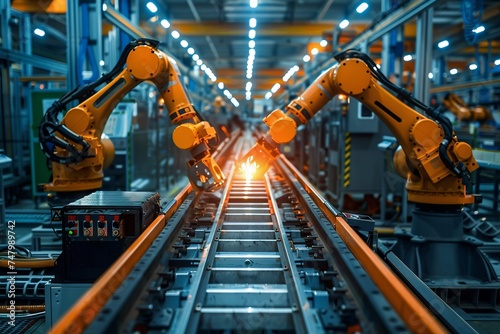 Automated Factory Floor with IoT-Connected Robots