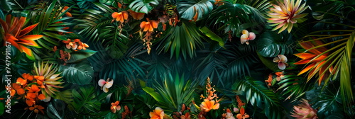 An exotic tropical paradise with exotic flowers, proteas and tropical foliage to create a luxurious and exotic ambiance.