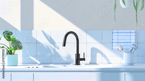 Smart kitchen faucets for touchless control soli