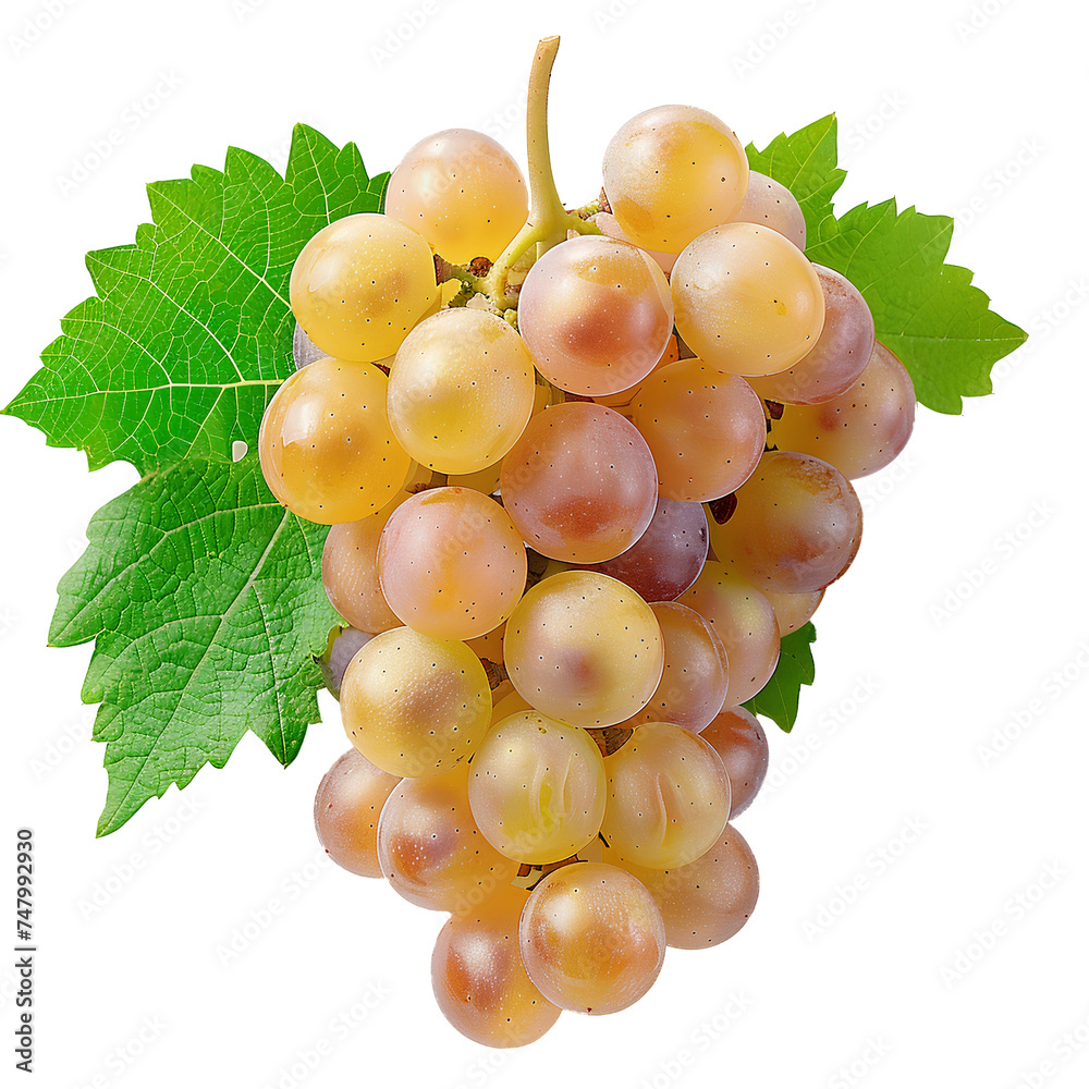 White grapes PNG. Centennial grapes isolated. Table grape of Centennial