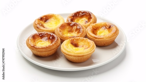 a plate of food on a white surface