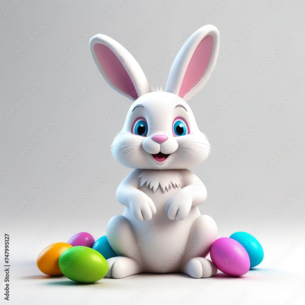 Easter bunny, easter eggs Easter bunny, easter eggs