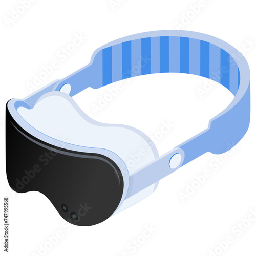 Isometric VR Headset Icon