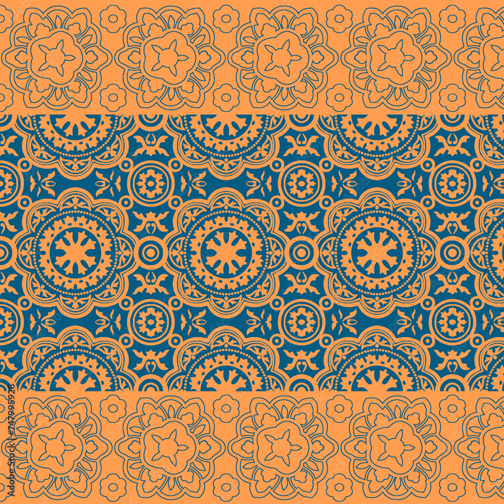  Luxury ornamental pattern background design.
