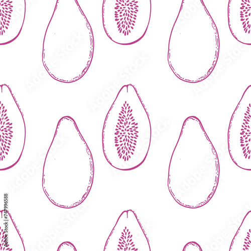 fruit vector illustration papaya, plant food picture,