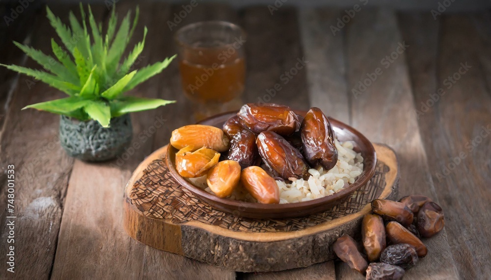 Traditional Indonesian dish to break the fast with dates during the month of Ramadan Traditional Indonesian dish to break the fast with dates during the month of Ramadan
