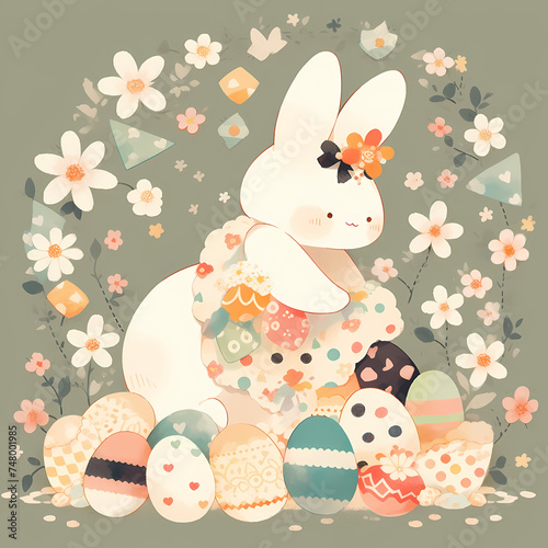 Enchanted Easter: Bunnies and Blossoms