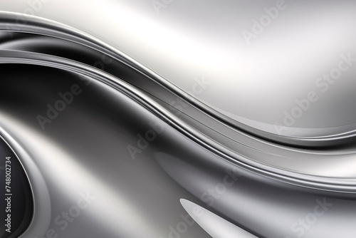 a silver and white wavy background © TONSTOCK
