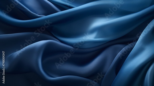 a blue fabric with folds