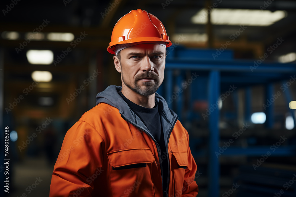Industry maintenance engineer man wearing uniform and safety hard hat on factory station. Industry, Engineer, construction concept. Industry maintenance engineer man wearing uniform and safety hard hat on factory station. Industry, Engineer, construction concept.