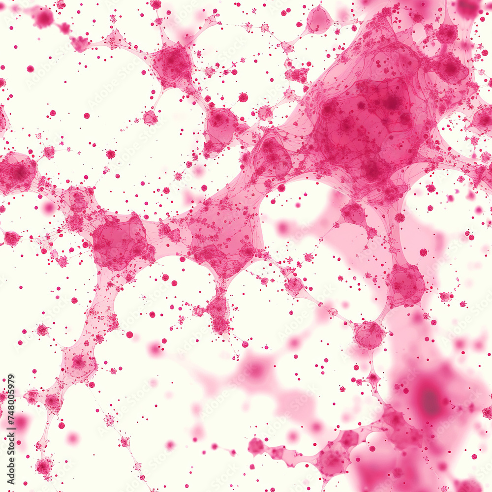 pink neuronal network as a seamless Tile pattern, ai generated