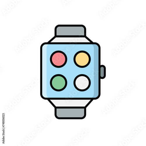 Smart Watch icon vector stock illustration