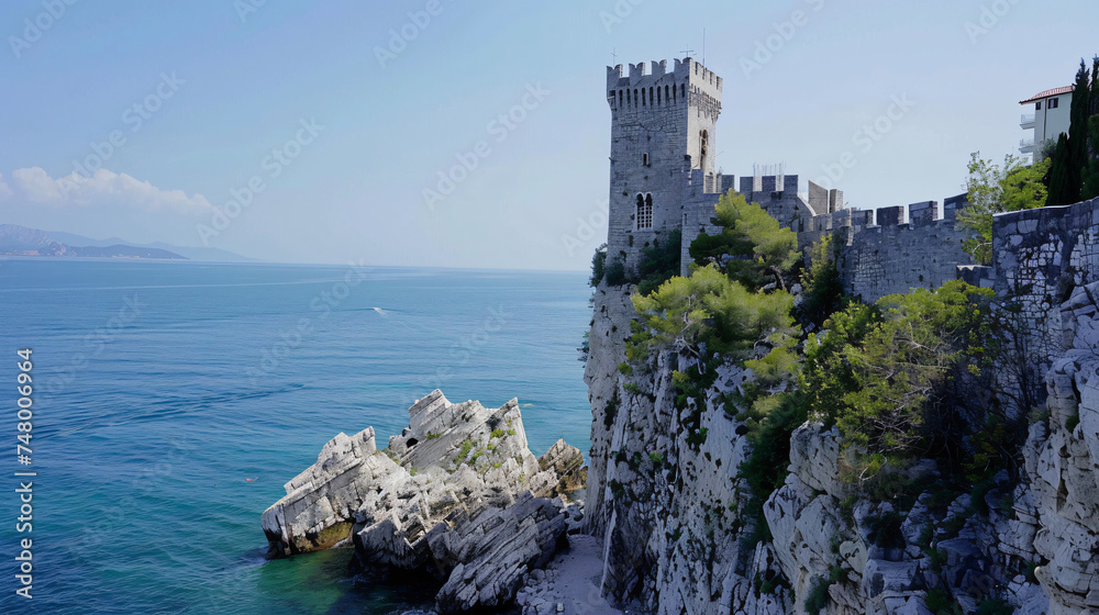 The castle of Duino and the beauty of the cliffs