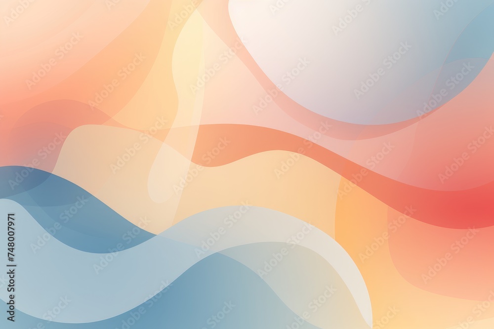 Fototapeta premium Soft, abstract pastel shapes