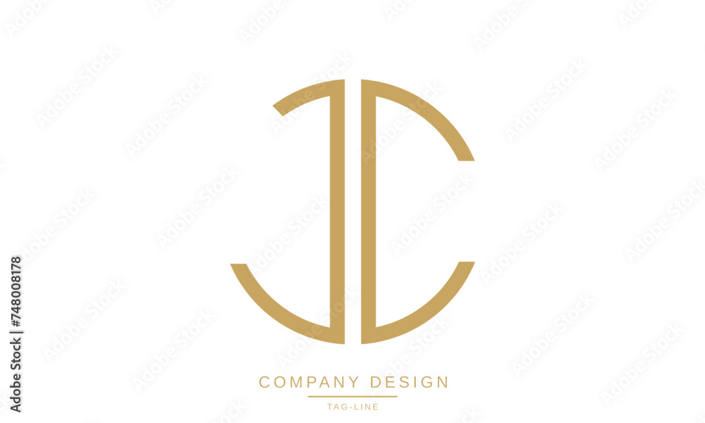JC, CJ Abstract Letters Logo Monogram Design Icon JC, CJ Abstract Letters Logo Monogram Design Icon