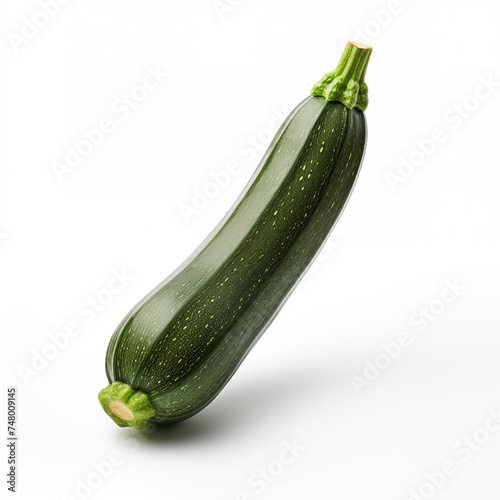 zucchini on white background 