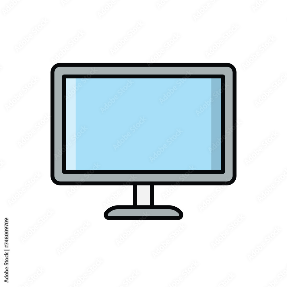 Monitor icon vector stock illustration