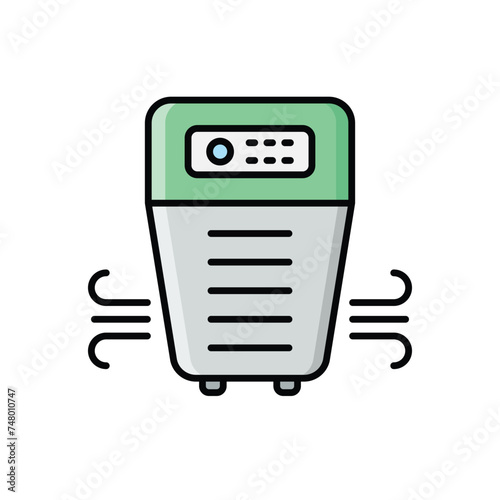 Air Purifier icon vector stock illustration