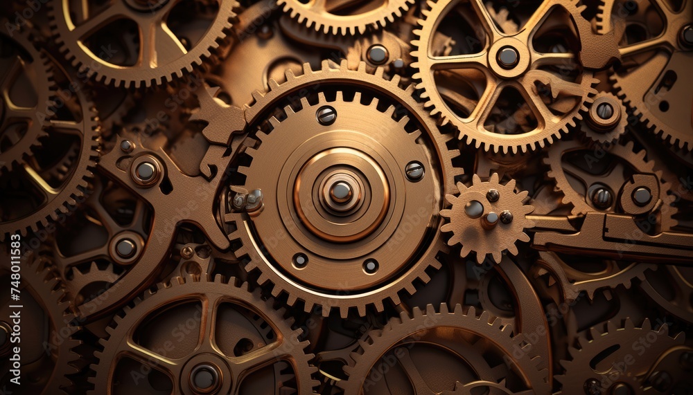 Steampunk background with mechanical gears and cogwheels Steampunk background with mechanical gears and cogwheels