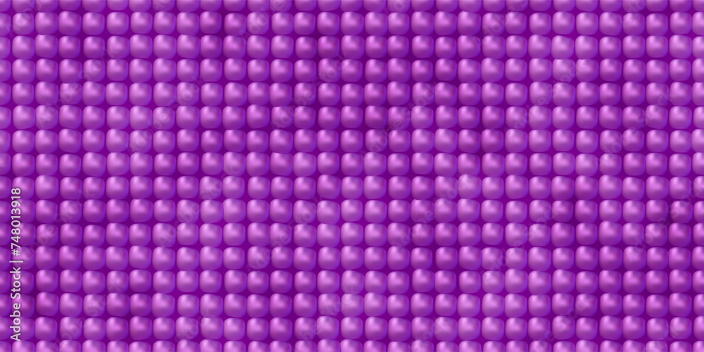 Bright purple yoga mat texture. Realistic pattern of carpet for gym, aerobics and pilates exercises. Top view on soft eva polymer material. Vector illustration with gradient mesh and blending modes. Bright purple yoga mat texture. Realistic pattern of carpet for gym, aerobics and pilates exercises. Top view on soft eva polymer material. Vector illustration with gradient mesh and blending modes.