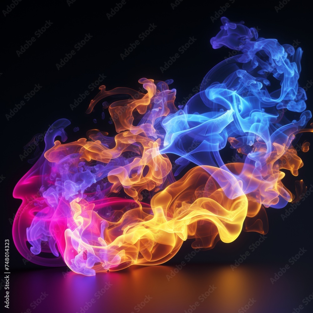 Abstract neon wave soft light tones for modern stylish backgrounds and creative designs
