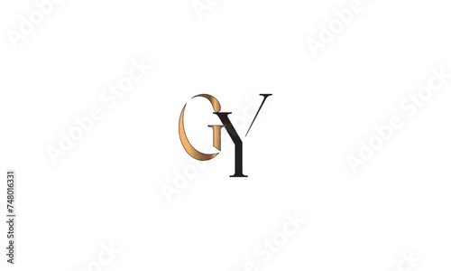GY, YG , G , Y, Abstract Letters Logo Monogram