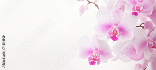 pink orchid flower copy space generative ai © Mahesh Shrigani