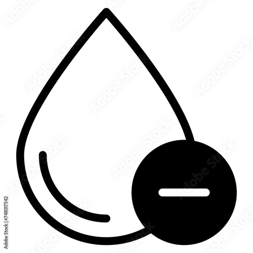 blood rh positie and negative icon
