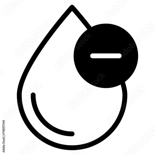 blood rh positie and negative icon