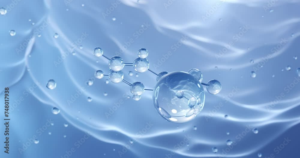 Potassium benzoate rotating molecular structure, 3d model of molecule, food preservative e212, looped video Potassium benzoate rotating molecular structure, 3d model of molecule, food preservative e212, looped video