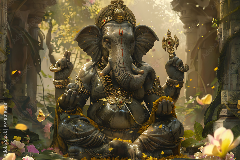 the Indian god Ganesha
